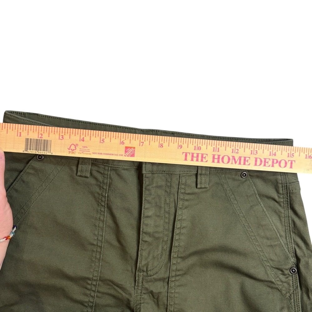 Duluth Trading Co Womens Size 8 Work Utility Pants Olive Green‎ Cotton Blend - Picture 4 of 9